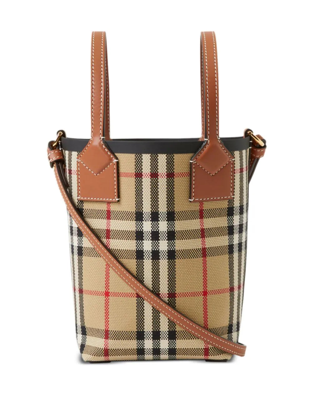NEW Genuine Burberry London Mini Bucket Bag Made In Italy