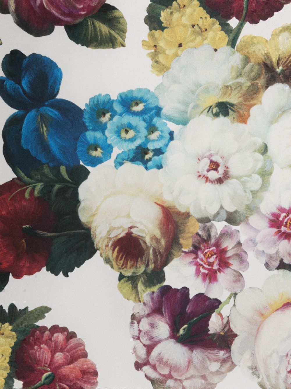 NEW Dolce & Gabbana 100% Silk Floral Print Silk Scarf Made In Italy