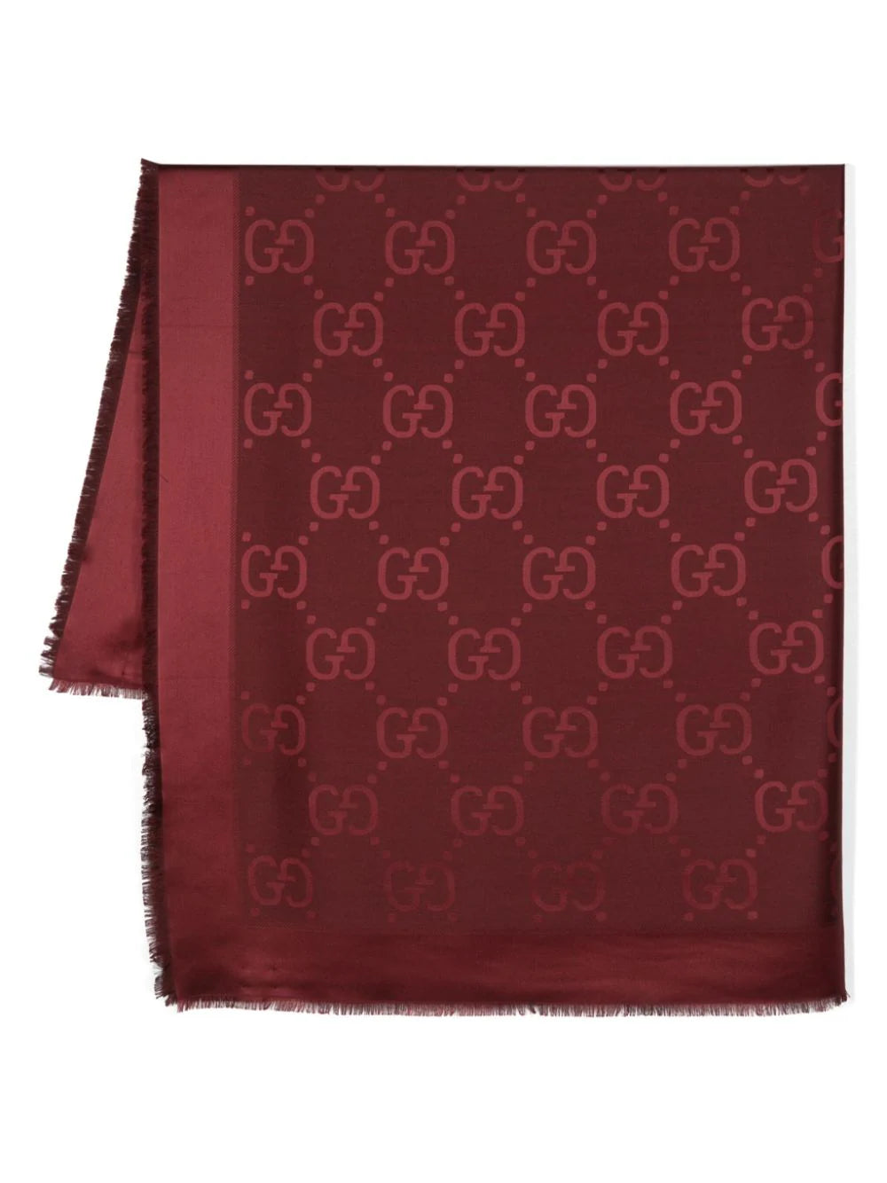 NEW Genuine Gucci Jacquard Silk Wool Scarf Made In Italy (PLEASE READ DESCRIPTION)