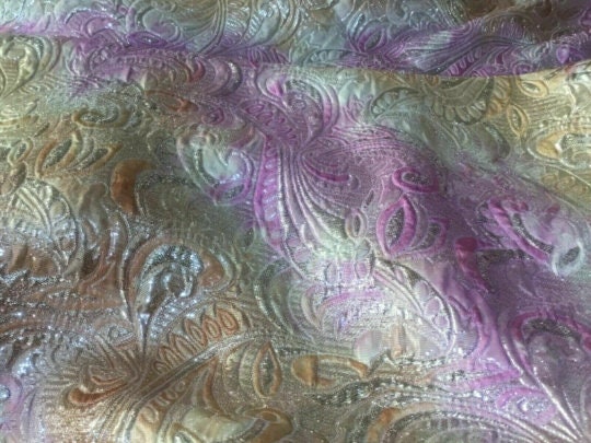 NEW High Class Jacquard Cloque Lurex Fabric