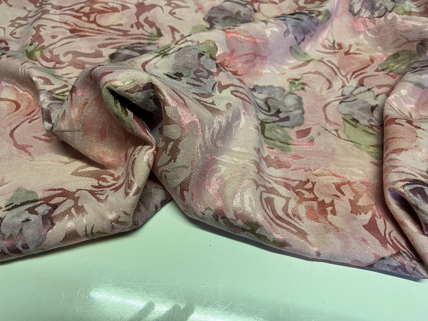 NEW High Class Shiny Viscose Jacquard Fabric