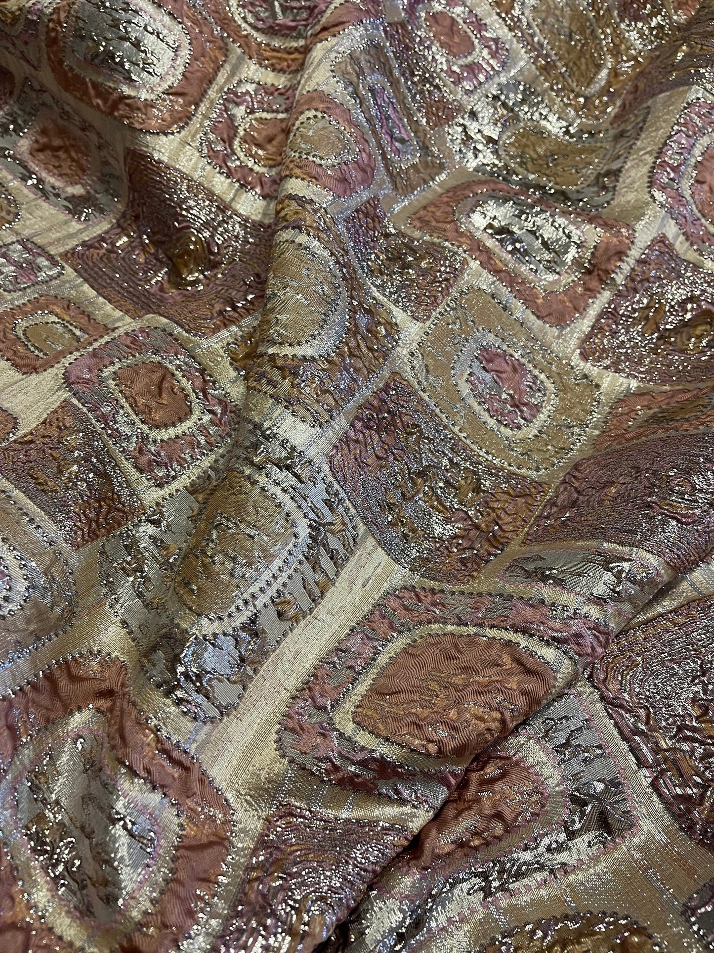 NEW High Class Brocade Cloque Lurex Fabric