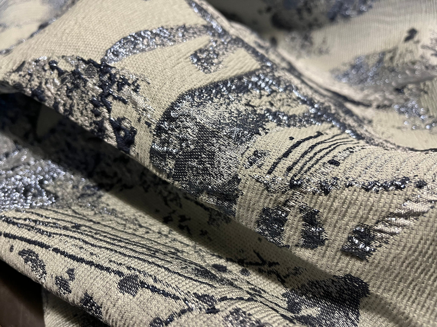 NEW High Class Brocade Cloque Lurex Fabric