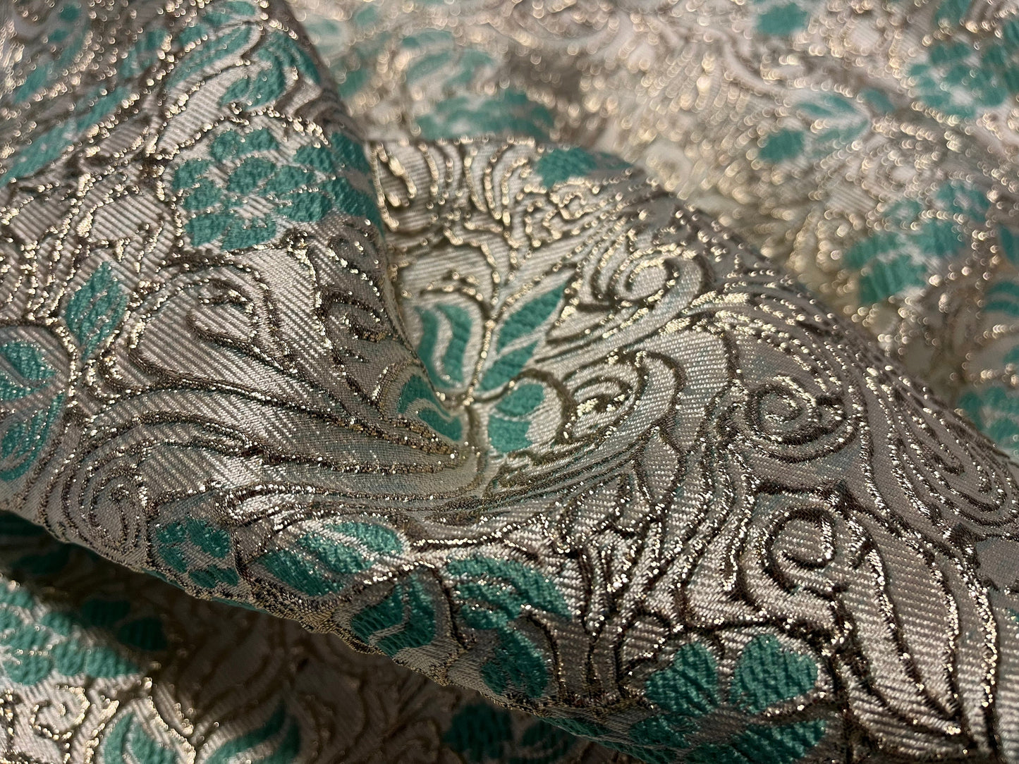 NEW High Class Brocade Cloque Lurex Fabric