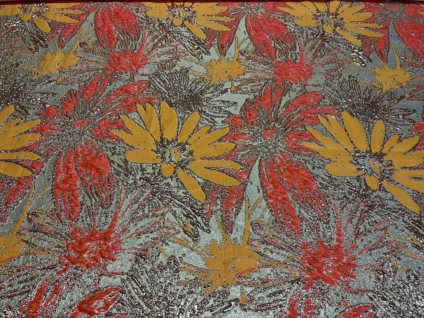 NEW High Class Floral Brocade Cloque Lurex Fabric