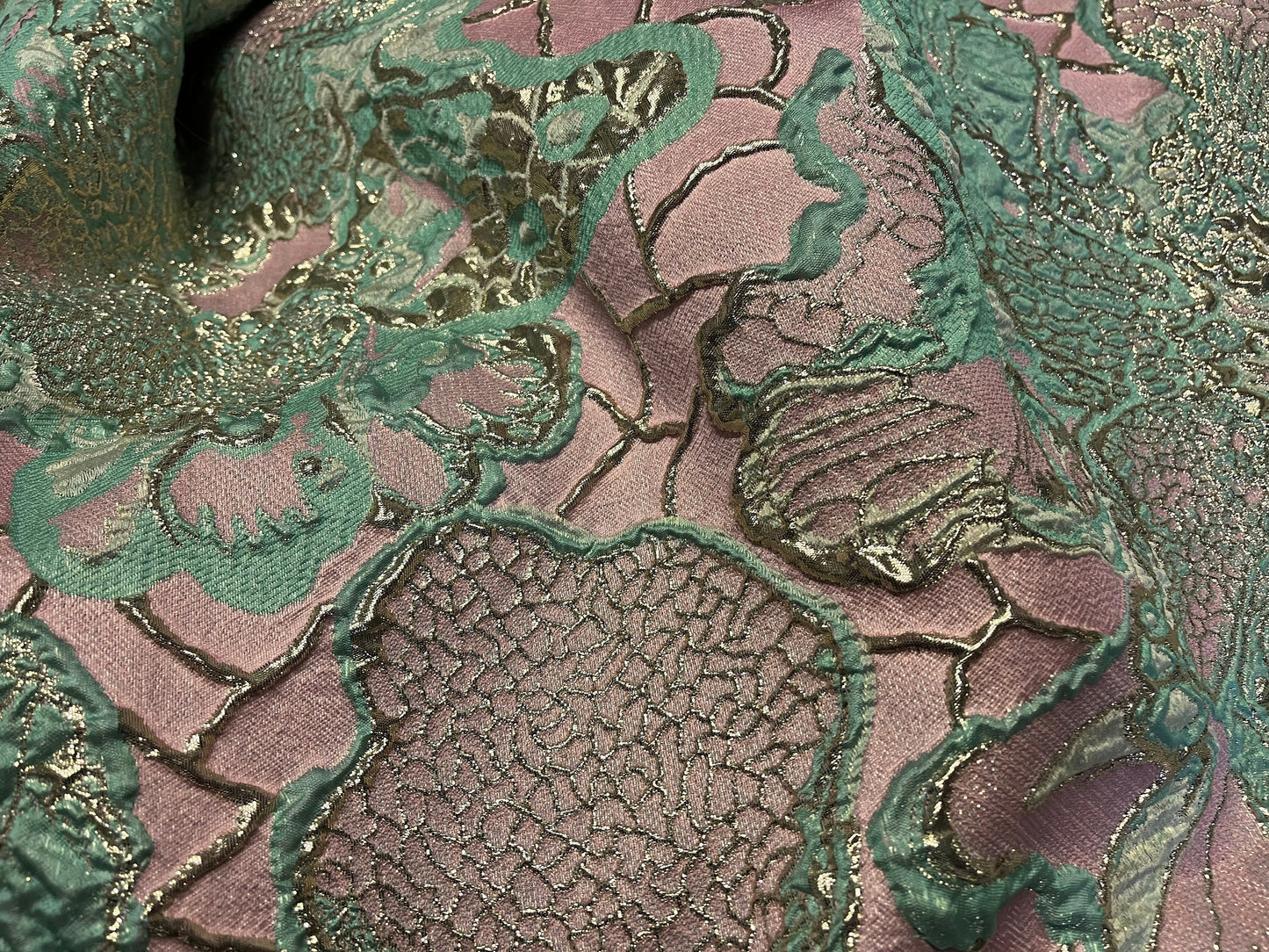 NEW High Class Brocade Cloque Lurex Fabric