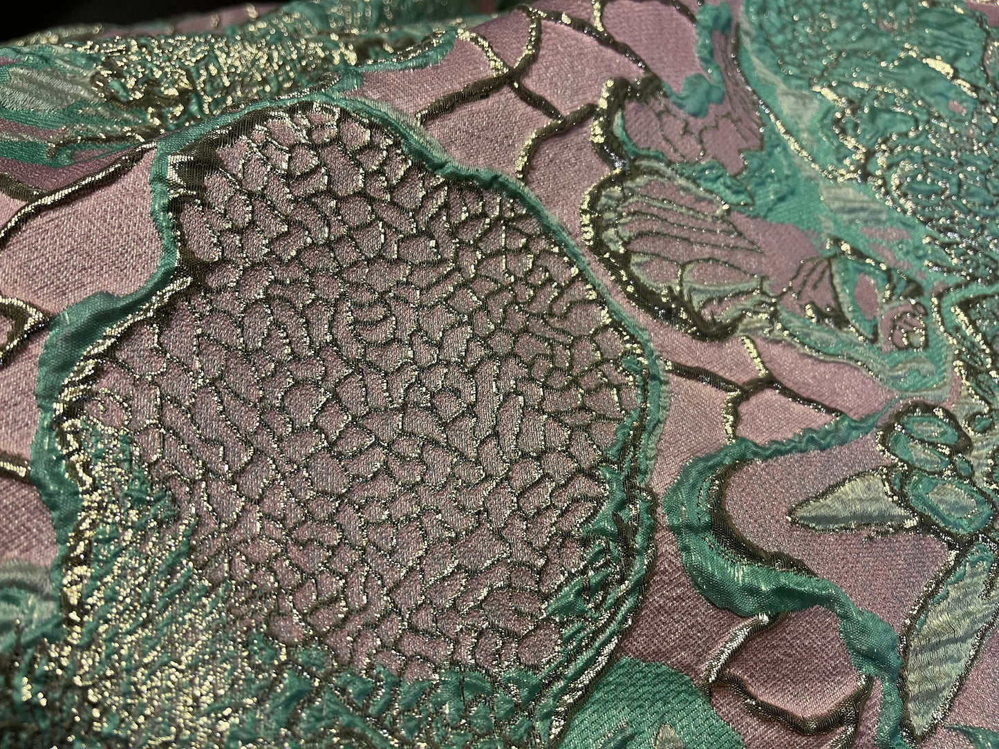 NEW High Class Brocade Cloque Lurex Fabric