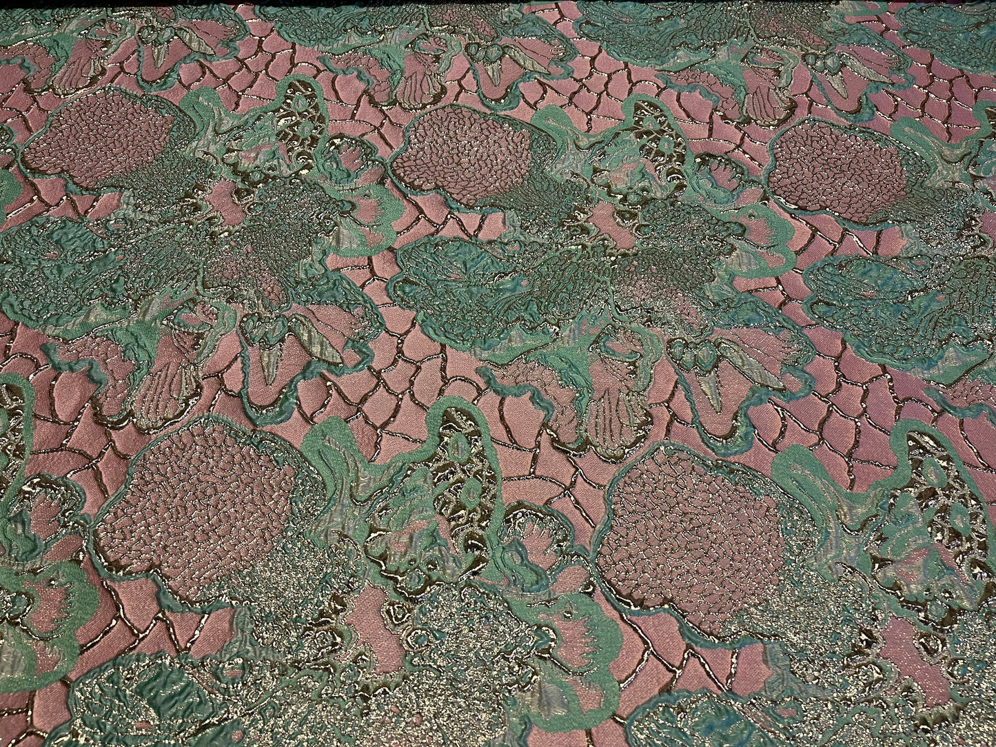 NEW High Class Brocade Cloque Lurex Fabric