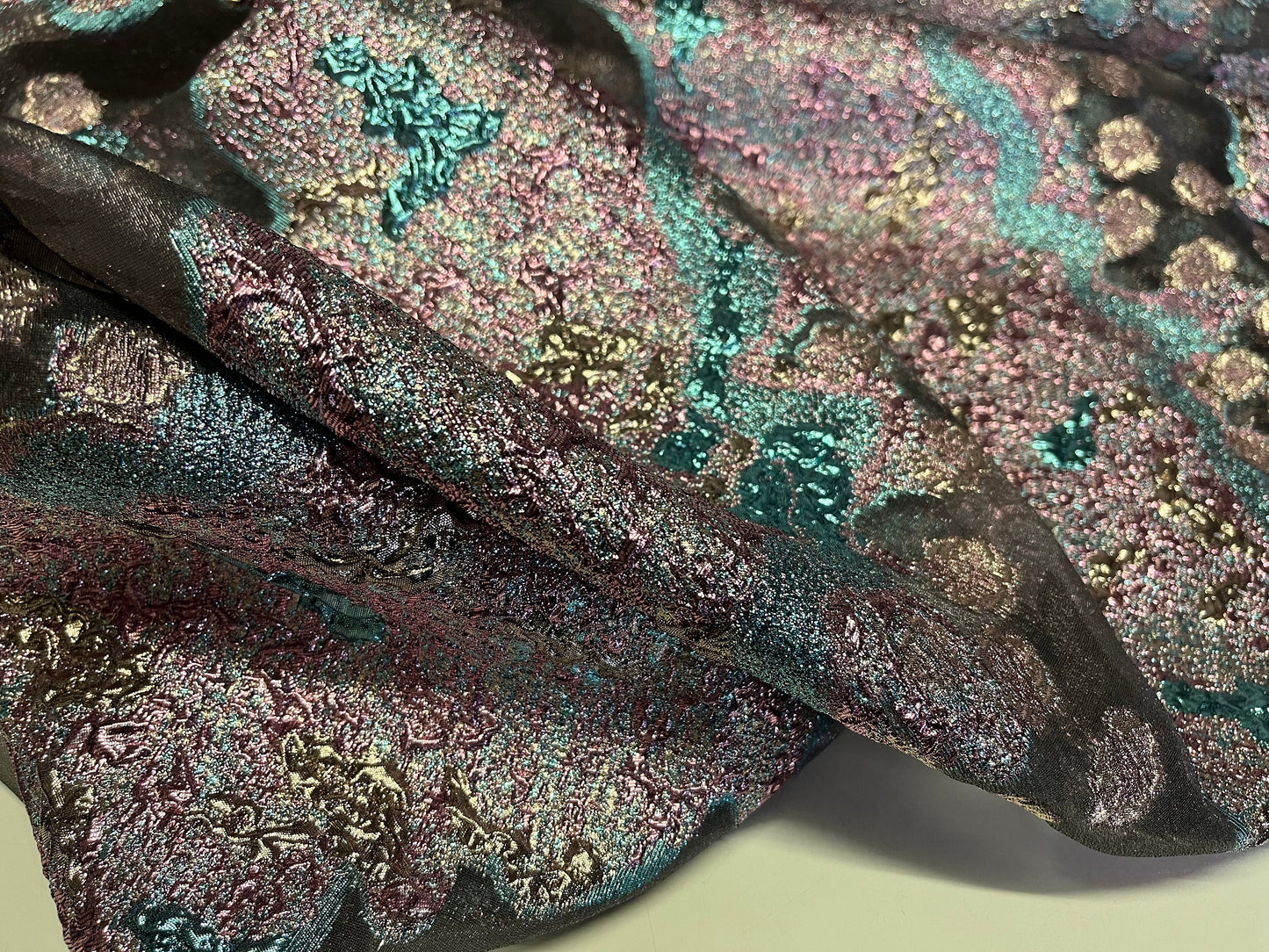 NEW High Class Organza Brocade Cloque Fabric