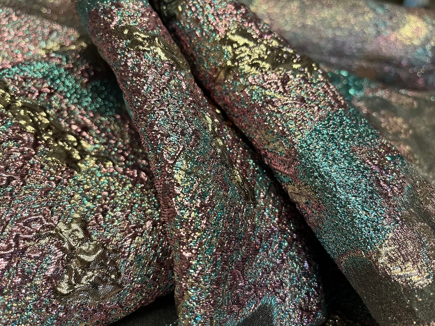 NEW High Class Organza Brocade Cloque Fabric