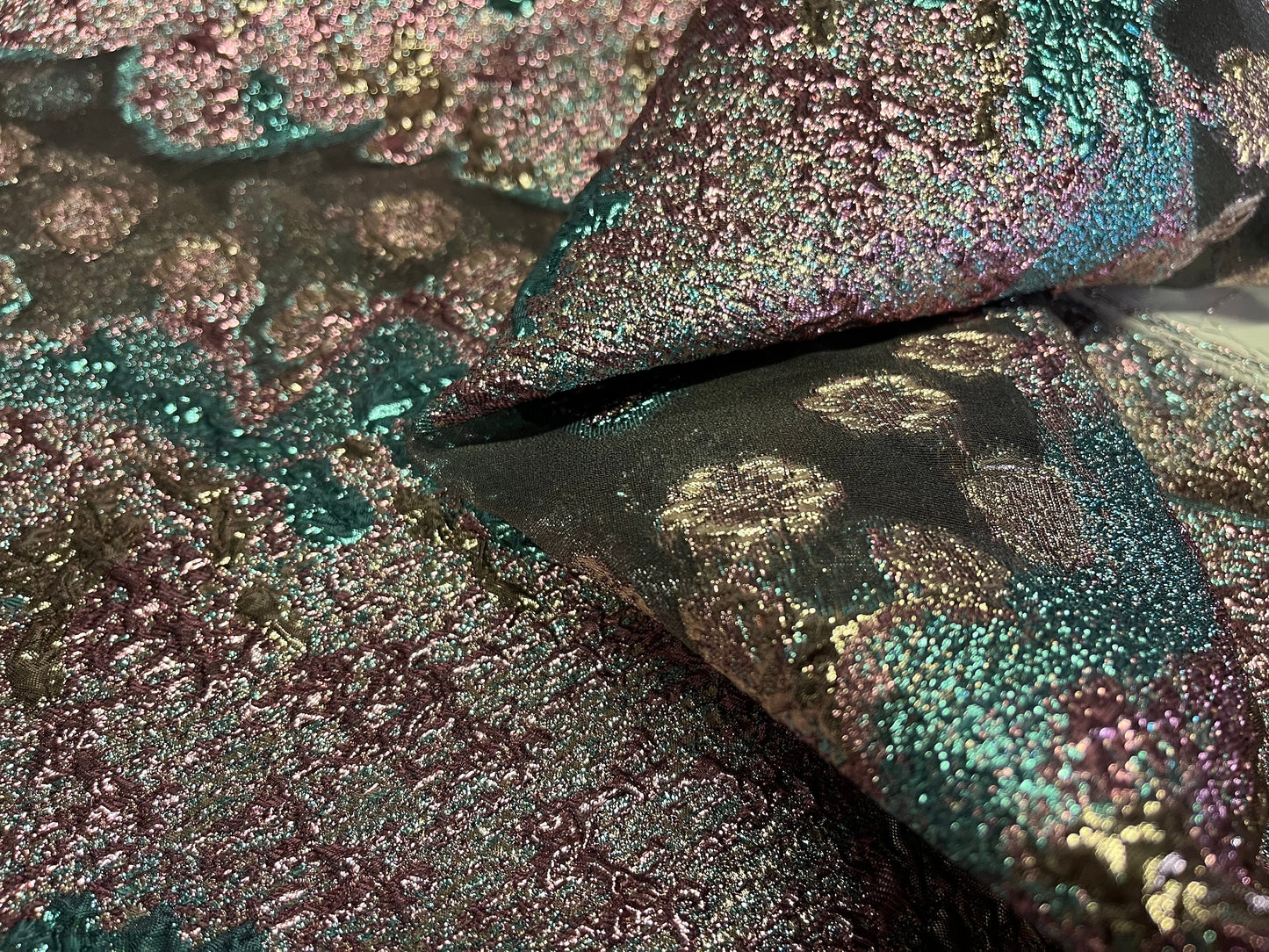 NEW High Class Organza Brocade Cloque Fabric