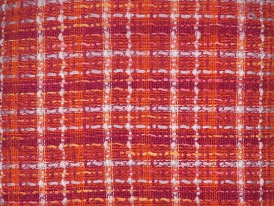 NEW Designer Multicoloured Cotton Boucle Tweed Fabric