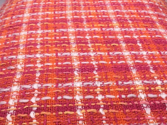 NEW Designer Multicoloured Cotton Boucle Tweed Fabric