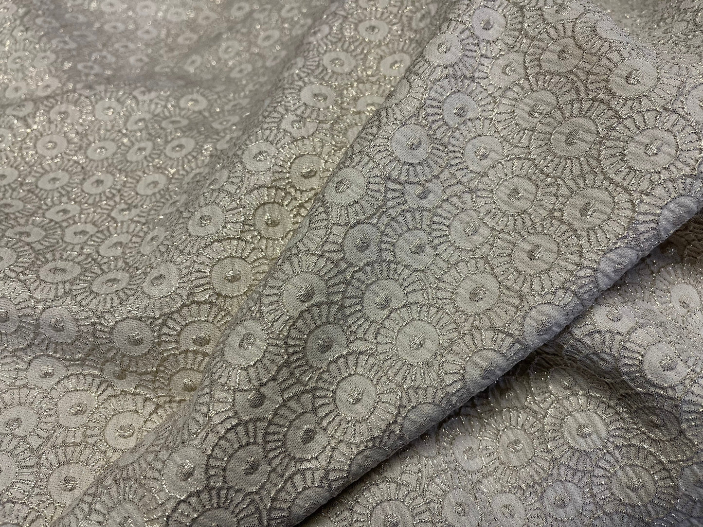 NEW High Class Brocade Cloque Lurex Fabric