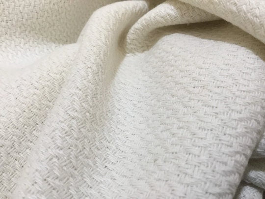 NEW High Class Ivory Tweed Boucle Fabric