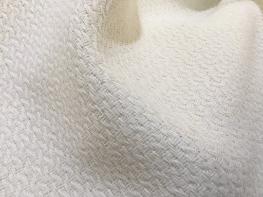 NEW High Class Ivory Tweed Boucle Fabric