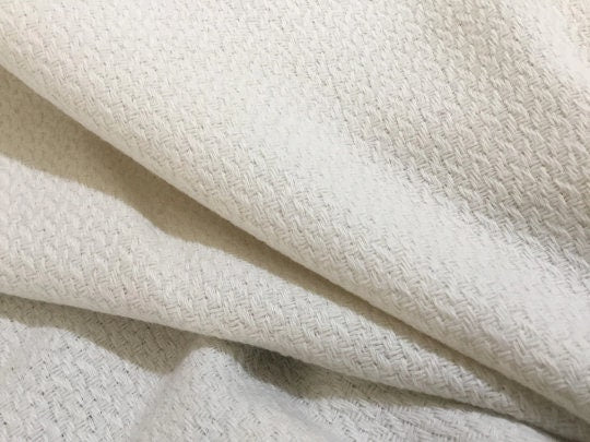 NEW High Class Ivory Tweed Boucle Fabric