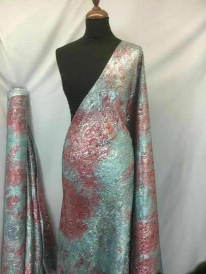NEW High Class Jacquard Cloque Lurex Fabric