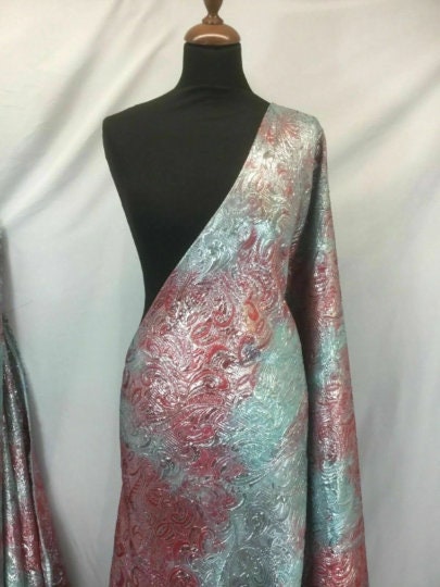 NEW High Class Jacquard Cloque Lurex Fabric