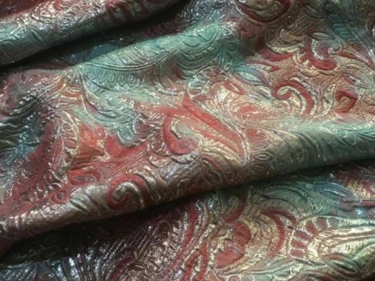 NEW High Class Jacquard Cloque Lurex Fabric