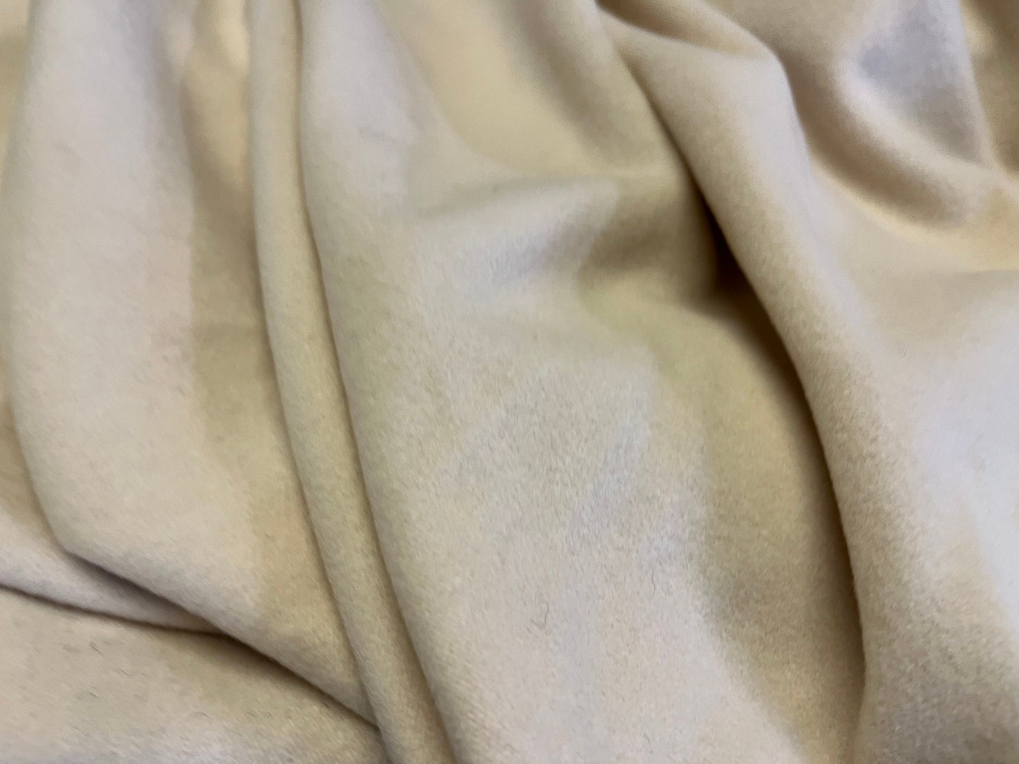 NEW High Class Cream Cashmere Wool Fabric