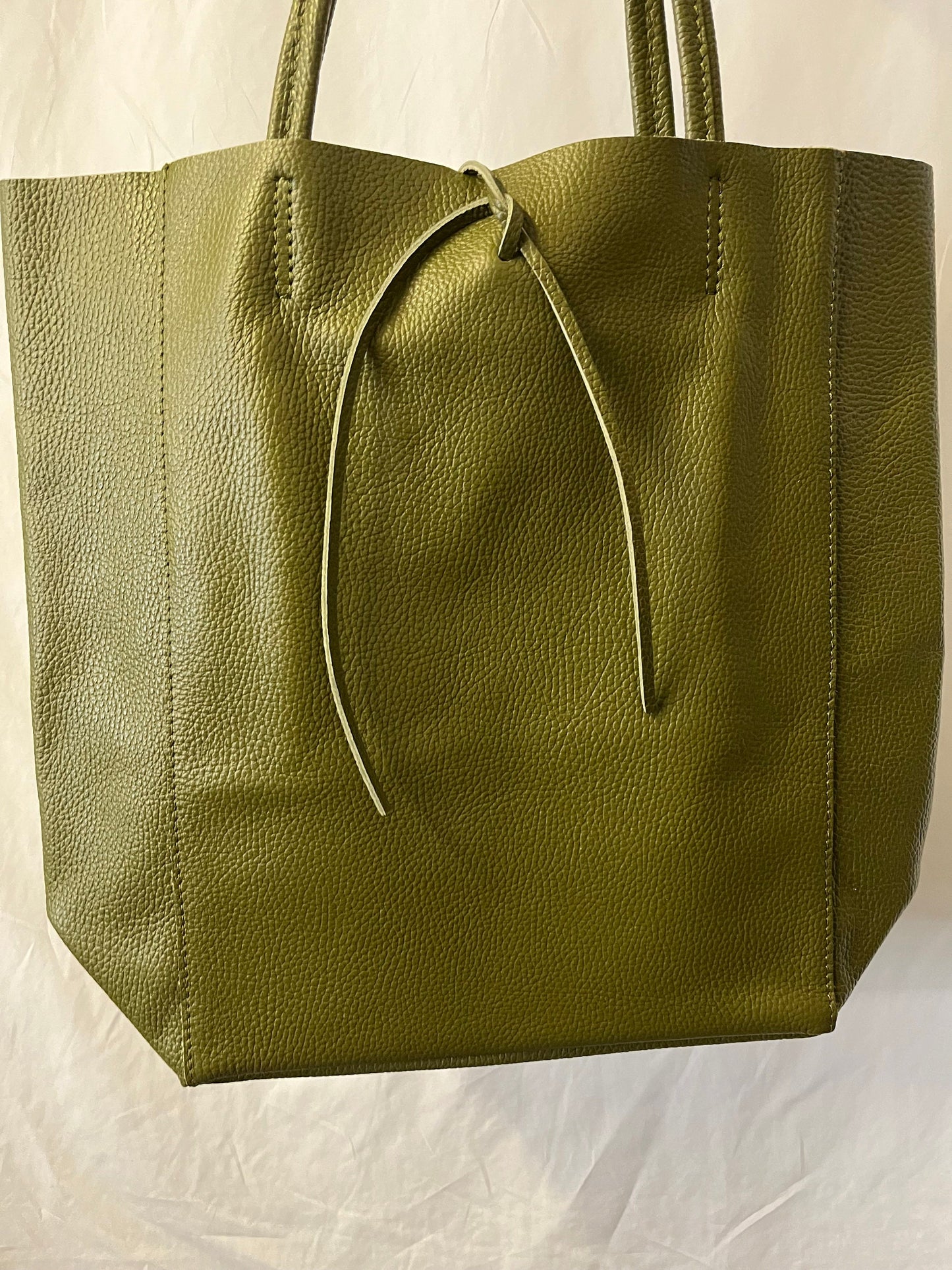 NEW High Class Olive Green Women's Genuine Leather Bag, Leather Tote Bag, Gift Bag, Shoulder Bag