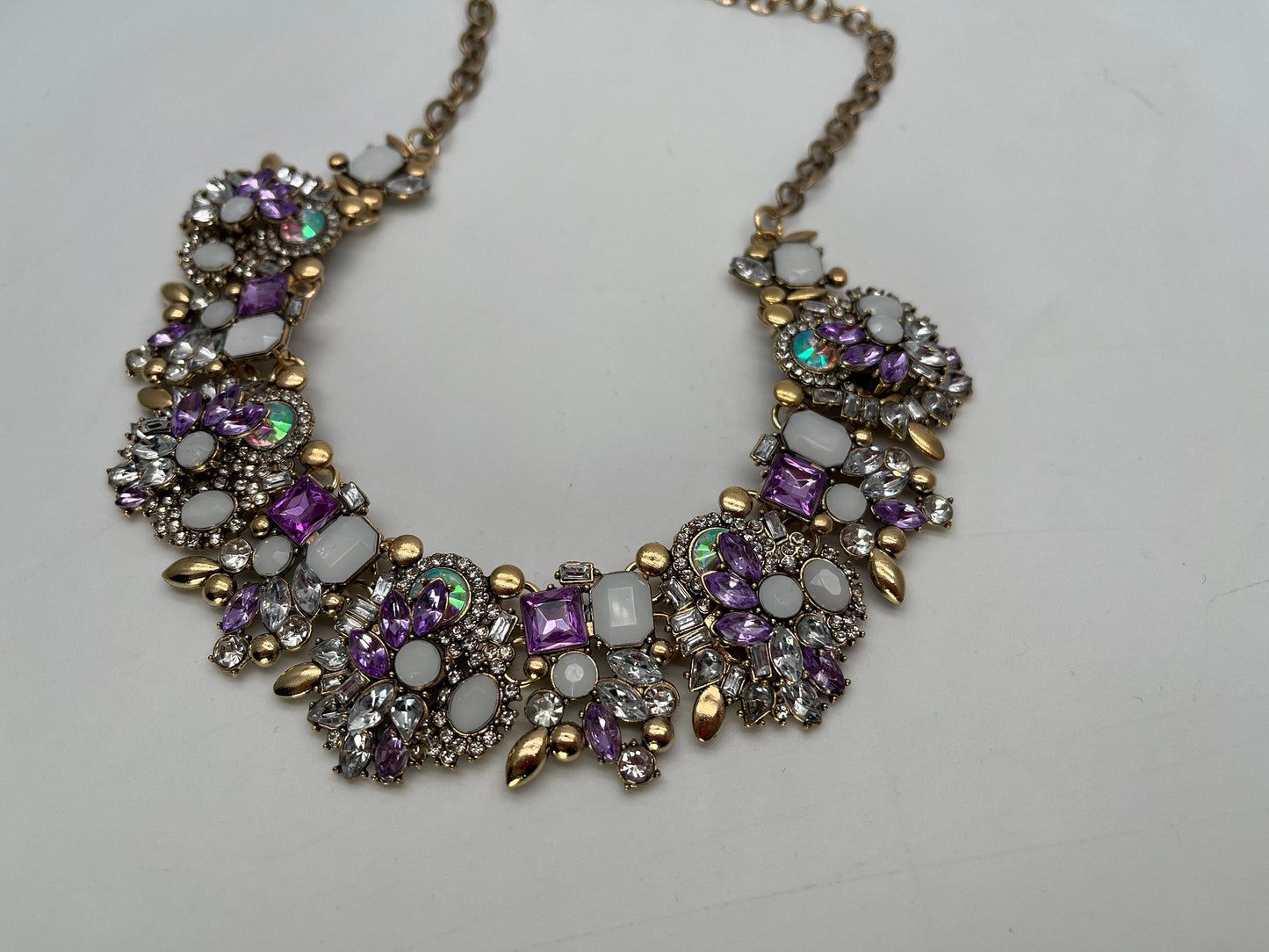NEW High Class Womens Fashion Flower Artificial Crystal Alloy Plating Rhinestone Necklace Jewellery, Gift, Gift Jewellery, Fashion Jewellery