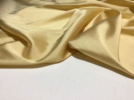 NEW High Class Gold Vanilla Stretch Silk Slub Dupion Fabric