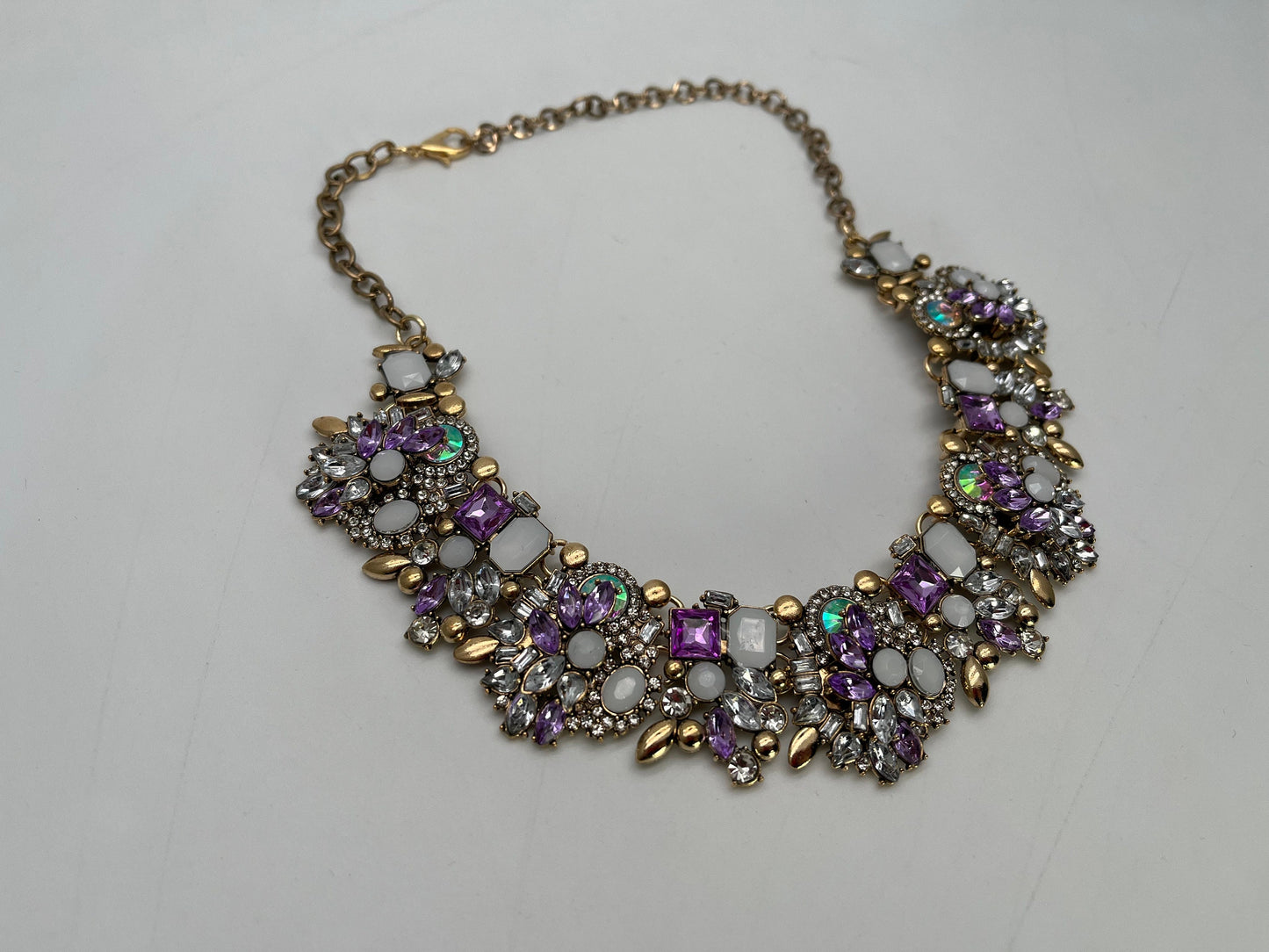 NEW High Class Womens Fashion Flower Artificial Crystal Alloy Plating Rhinestone Necklace Jewellery, Gift, Gift Jewellery, Fashion Jewellery