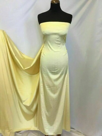 NEW High Class Gold Vanilla Stretch Silk Slub Dupion Fabric