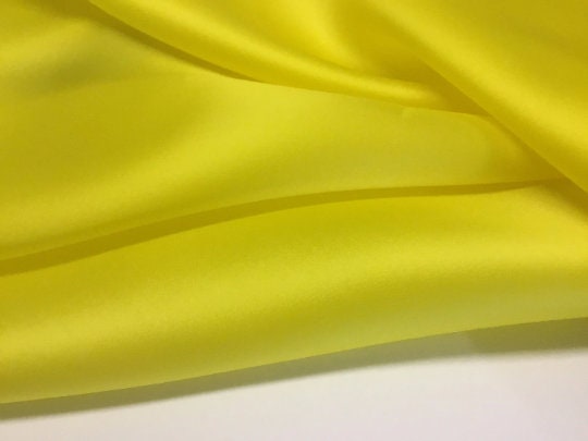 NEW High Class Yellow 100% Pure Silk Organza Fabric