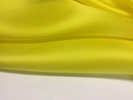 NEW High Class Yellow 100% Pure Silk Organza Fabric