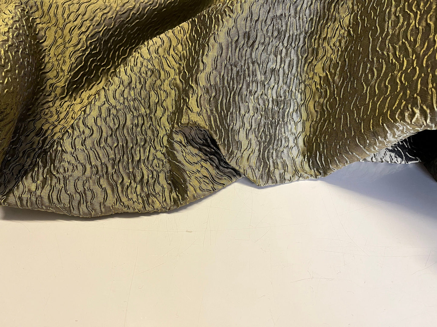 NEW High Class Pure Silk Shiny Jacquard Cloque Fabric