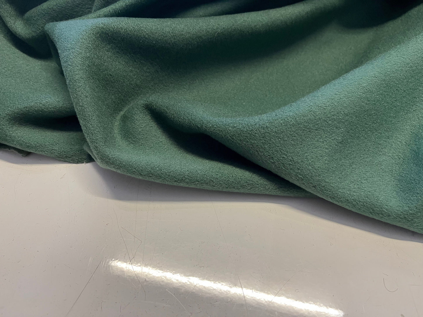 NEW High Class Dormeuil Green Wool & Cashmere Made In England Fabric