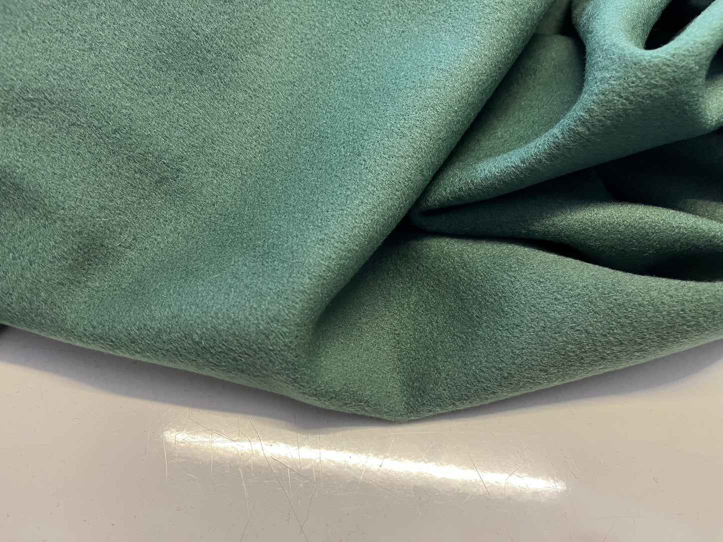 NEW High Class Dormeuil Green Wool & Cashmere Made In England Fabric