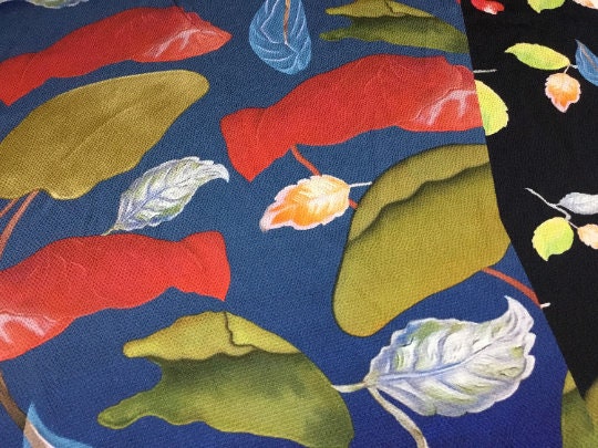 NEW Haute Italian 100% Silk Floral Picasso Print Fabric Made In Italy