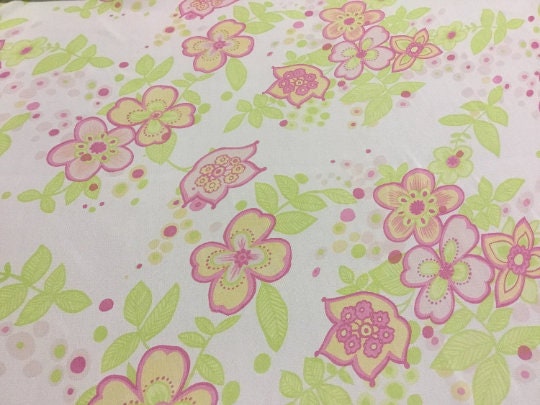 NEW High Class 100% Pure Silk Chiffon Floral Print Fabric