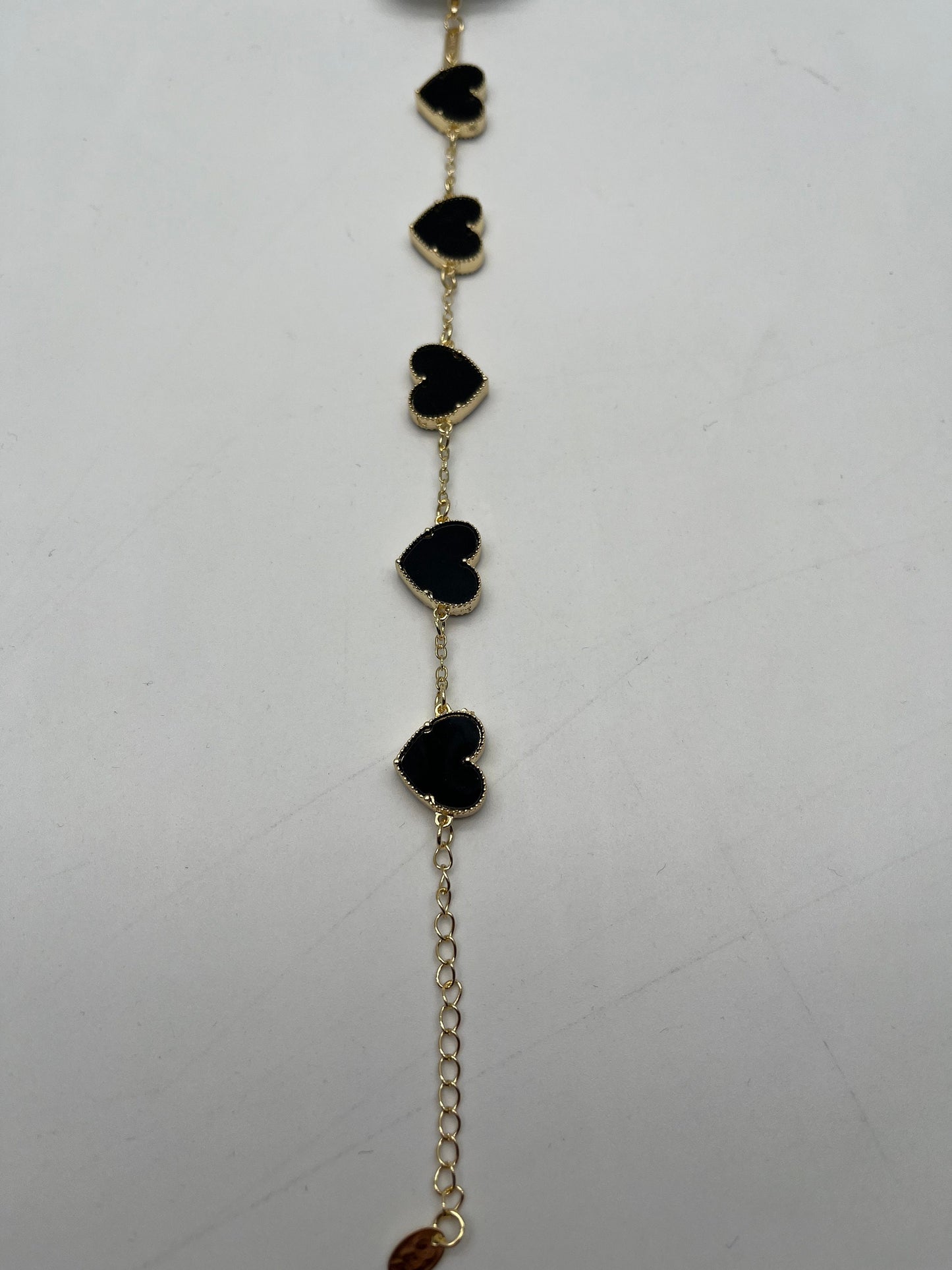 NEW High Class Black Heart Shape Arylic Alloy Bracelet For Women (Please Read Description)