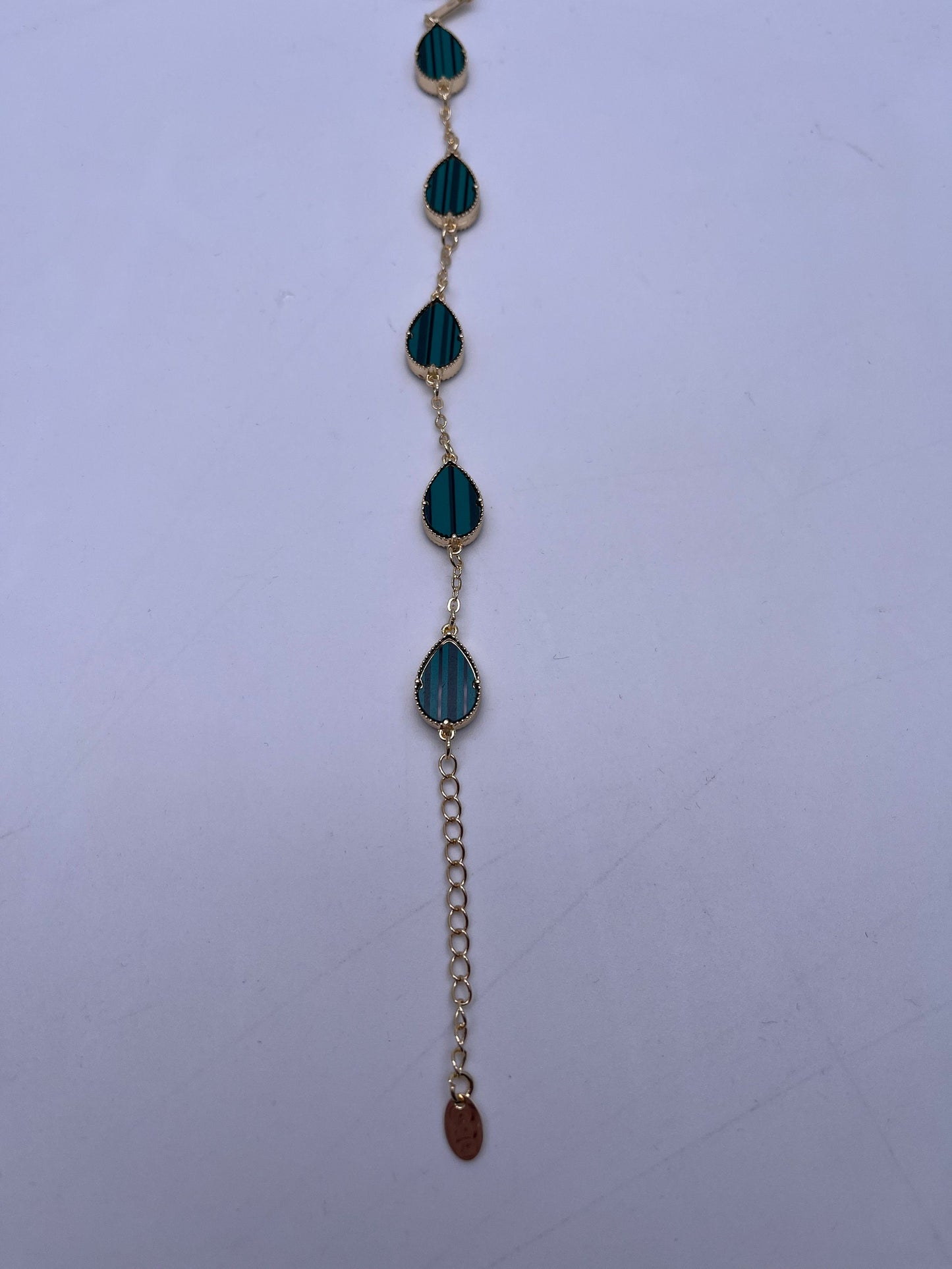 NEW High Class Green Droplets Shape Arylic Alloy Bracelet For Women (Please Read Description)