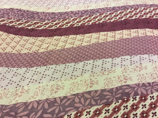 NEW High Class 100% Pure Silk Chiffon Multi Patterned Print Fabric