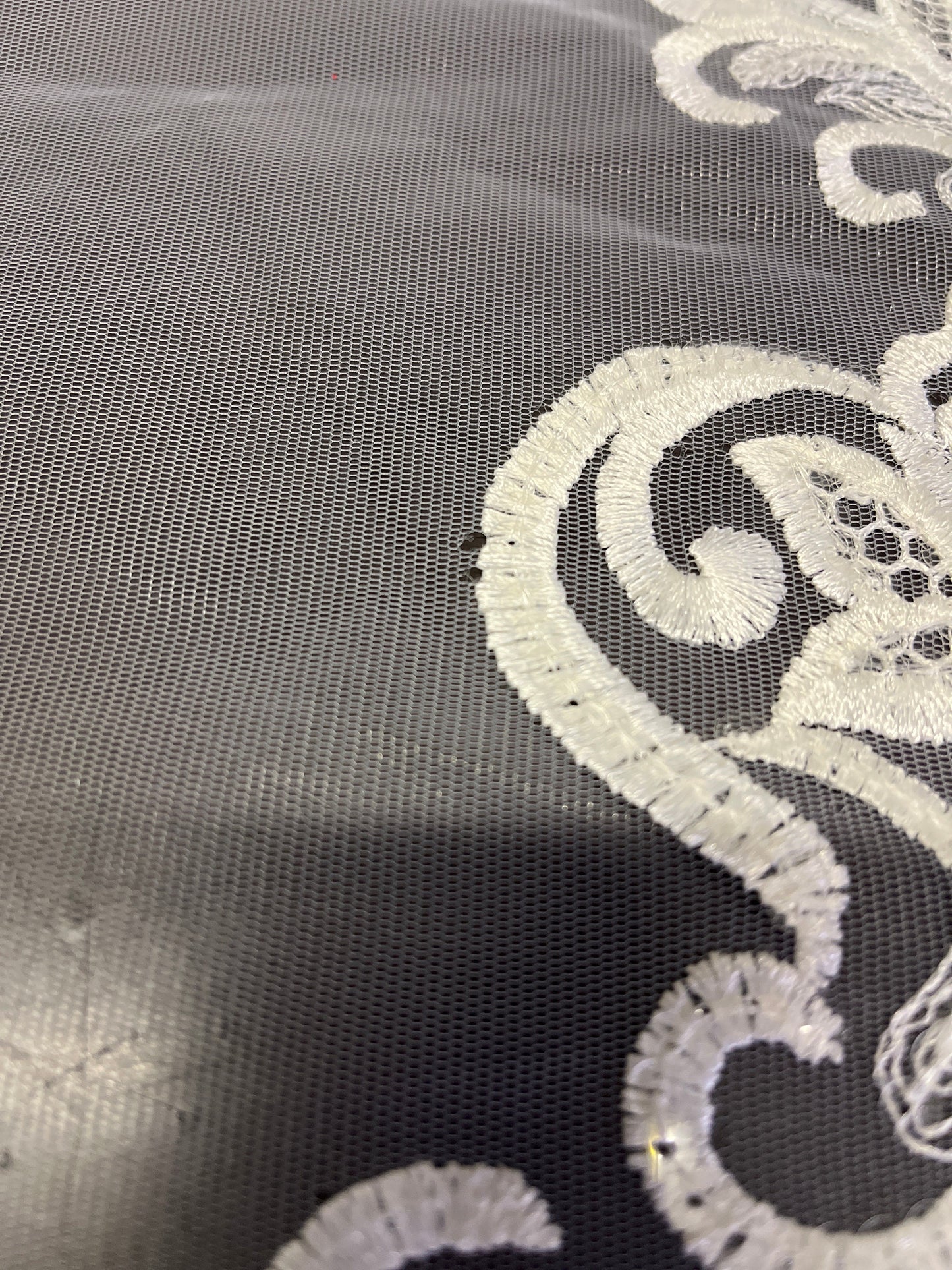 NEW High Class Bridal Embroidered Sequins Tulle Trim / Trimming