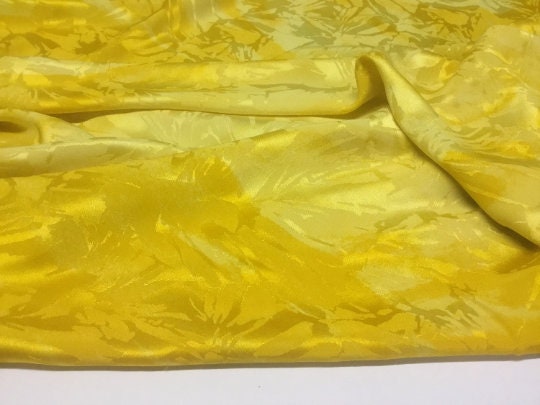 NEW High Class 100% Pure Silk Satin Jacquard Panel Fabric