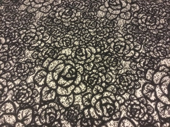 NEW High Class Silk Wool Jacquard Floral Fabric