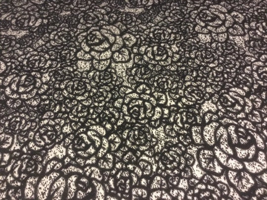 NEW High Class Silk Wool Jacquard Floral Fabric