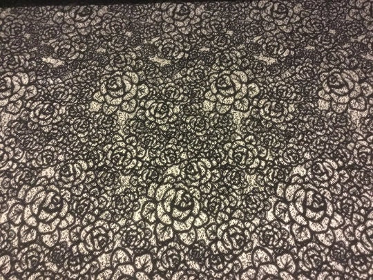 NEW High Class Silk Wool Jacquard Floral Fabric