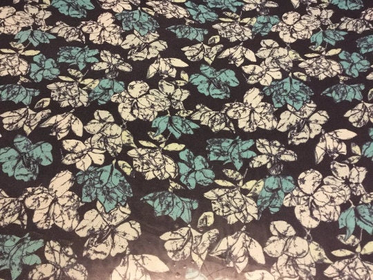 NEW High Class 100% Pure Silk Chiffon Floral Print Fabric