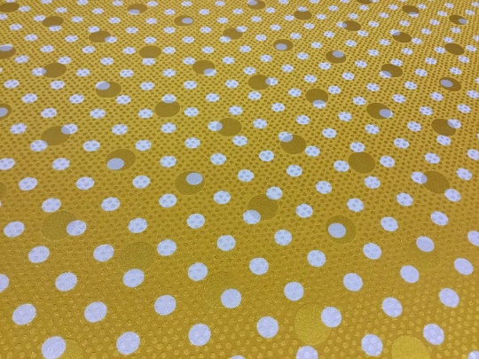 NEW High Class 100% Pure Silk Satin Jacquard Polka Dot Print Fabric