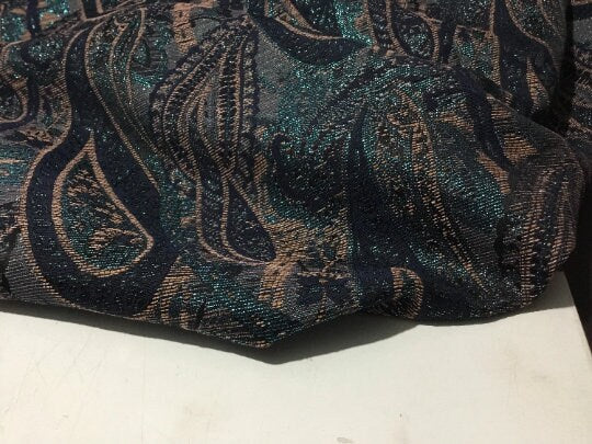 NEW High Class Paisley Jacquard Lurex Fabric