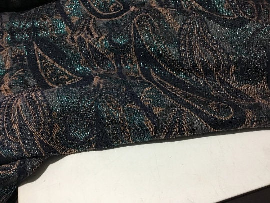 NEW High Class Paisley Jacquard Lurex Fabric