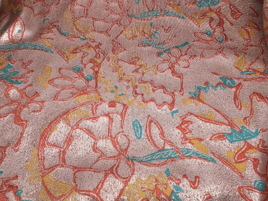 NEW High Class Silk Metallic Jacquard Fabric